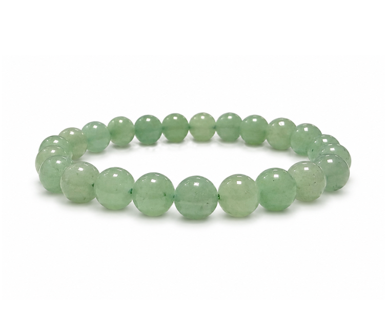 Bracelet Aventurine Verte A perles 8mm
