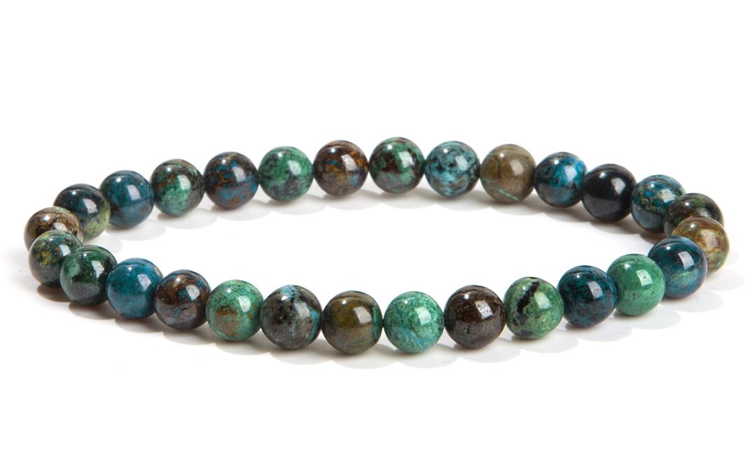 Bracelet Azurite Malachite Naturelle A perles 6-7mm