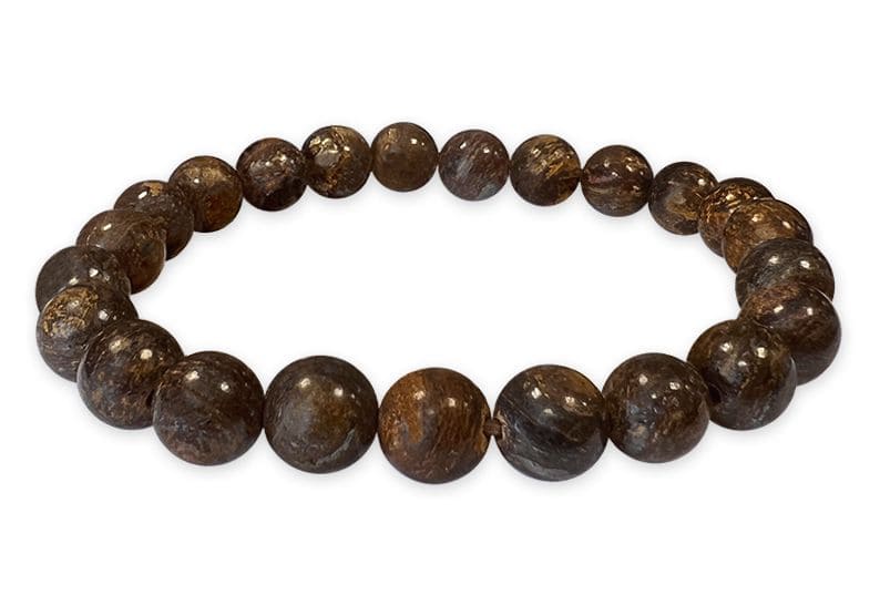 Bracelet Bronzite perles 8mm