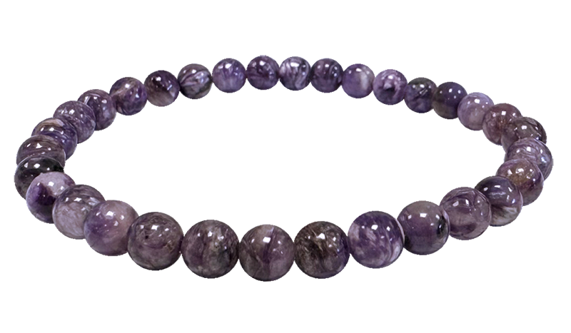 Bracelet Charoïte A+ perles 6mm chez Arabesk