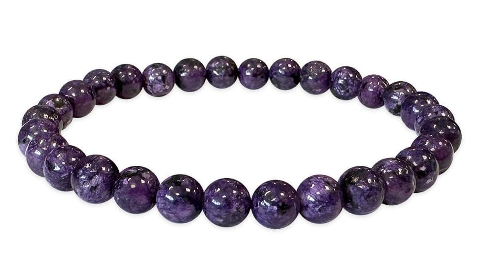Bracelet Charoïte Chauffée perles 6mm chez Arabesk