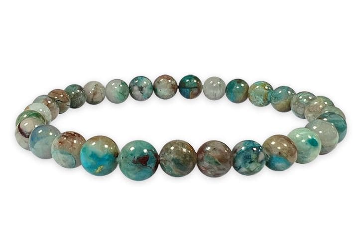 Bracelet Chrysocolle AA perles 6-7mm