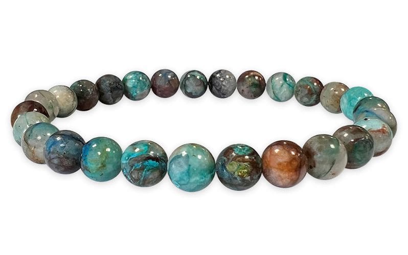 Bracelet Chrysocolle AA perles 7-8mm