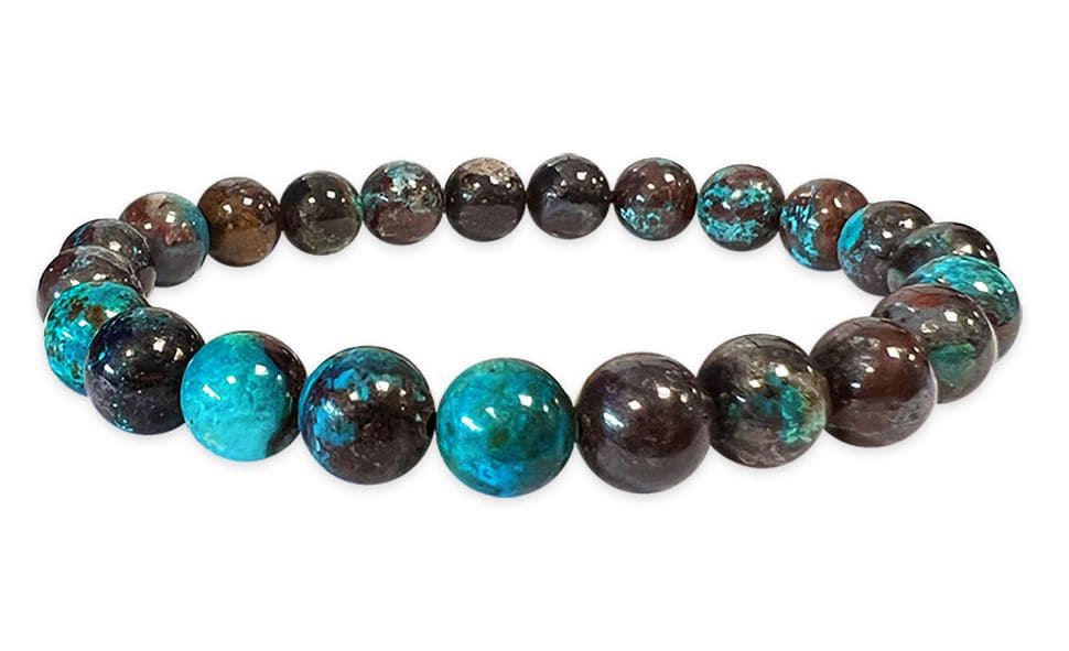 Chrysocolle du Congo AA perles 8mm