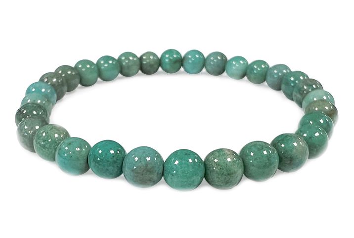 Bracelet Chrysocolle Perou A perles 6mm