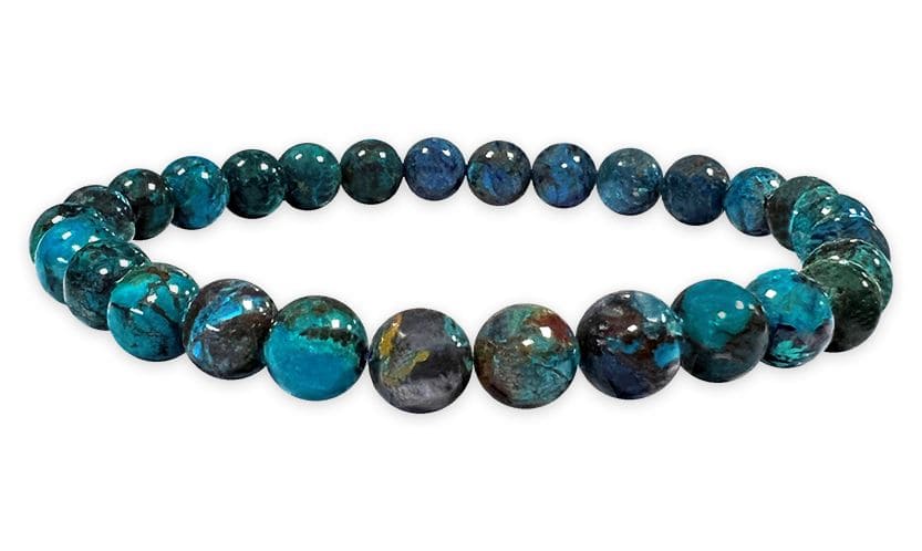 Bracelet Chrysocolle Turquie AAAA perles 5-6mm