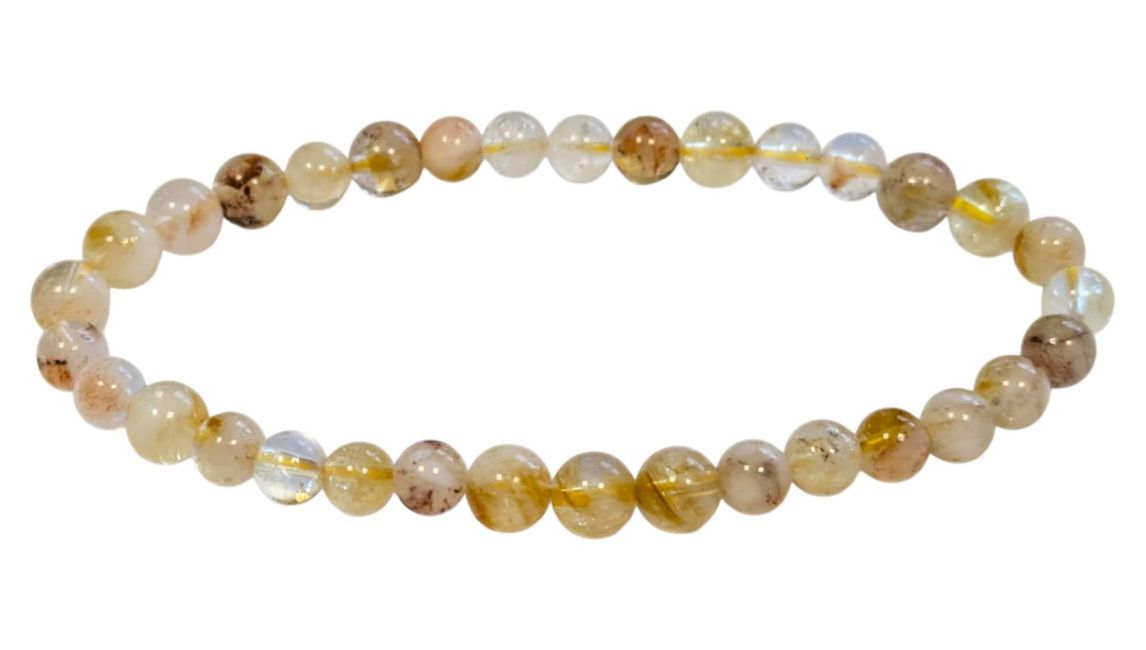 Bracelet Citrine chauffée perles 5-6mm chez Arabesk