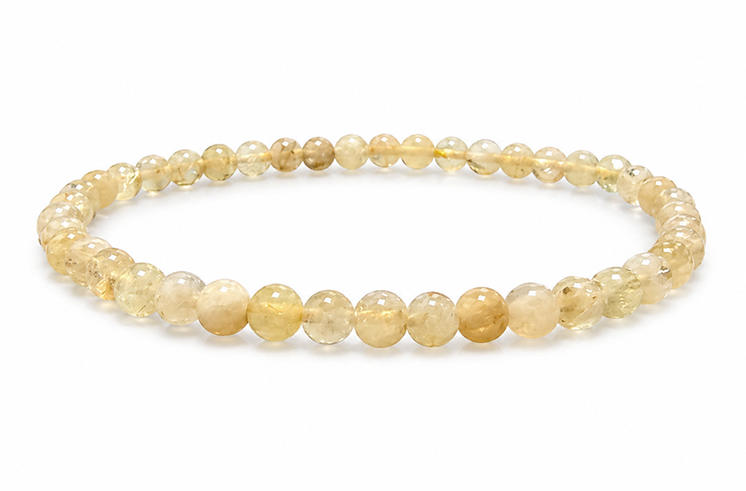 Bracelet Citrine AB naturelle perles 4-5mm chez Arabesk
