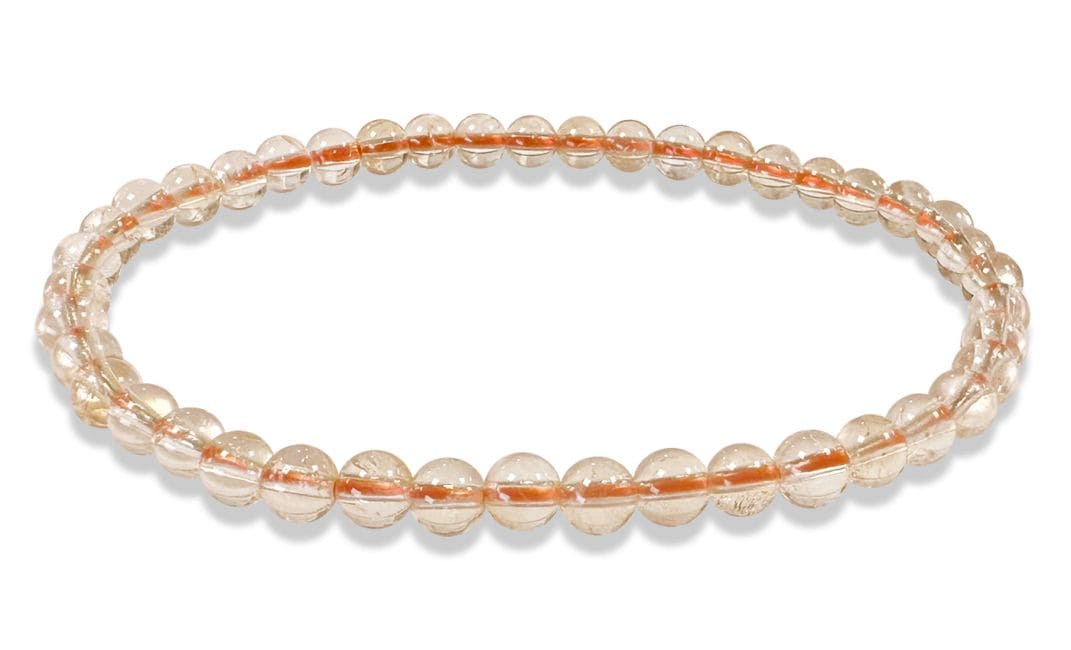 Bracelet Citrine naturelle A perles 4mm chez Arabesk