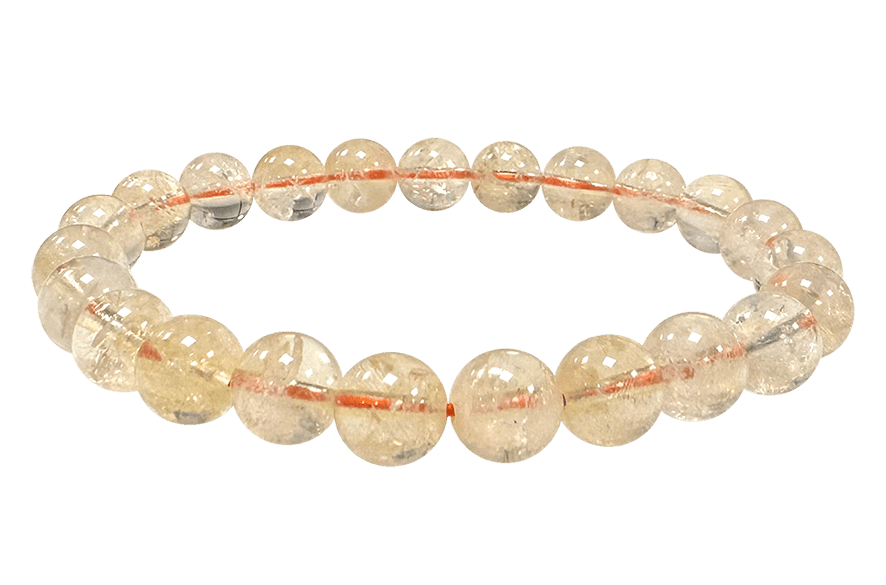 Bracelet Citrine naturelle perles 8-9mm