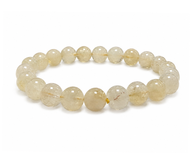 Bracelet Citrine Naturelle AB Perles 8-9mm