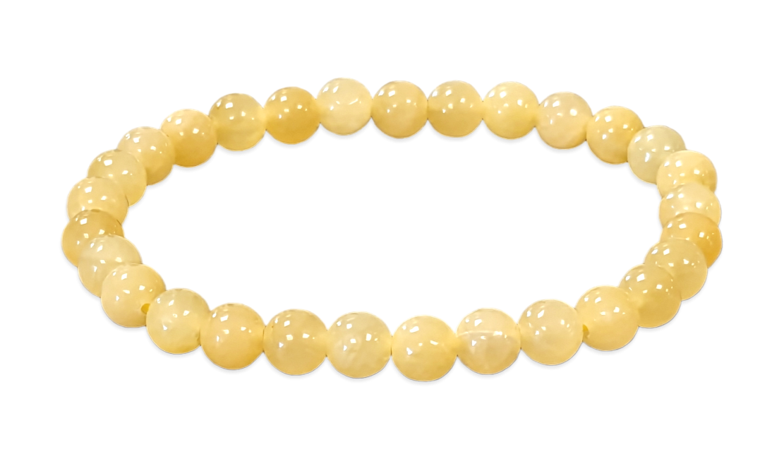 Armband Orangencalcit A perles 6mm