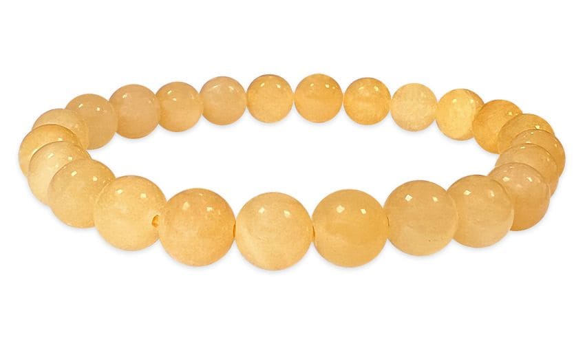 Bracelet Calcite Orange A perles 8mm chez Arabesk