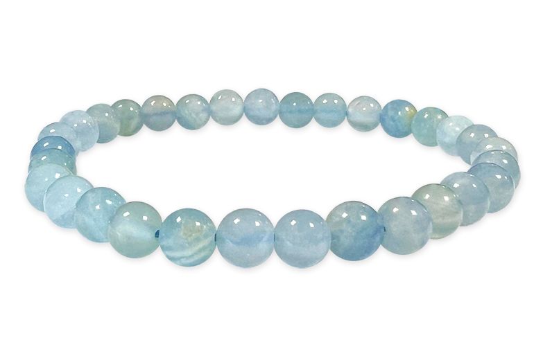 Bracelet Calcite Bleue AAA perles 6mm