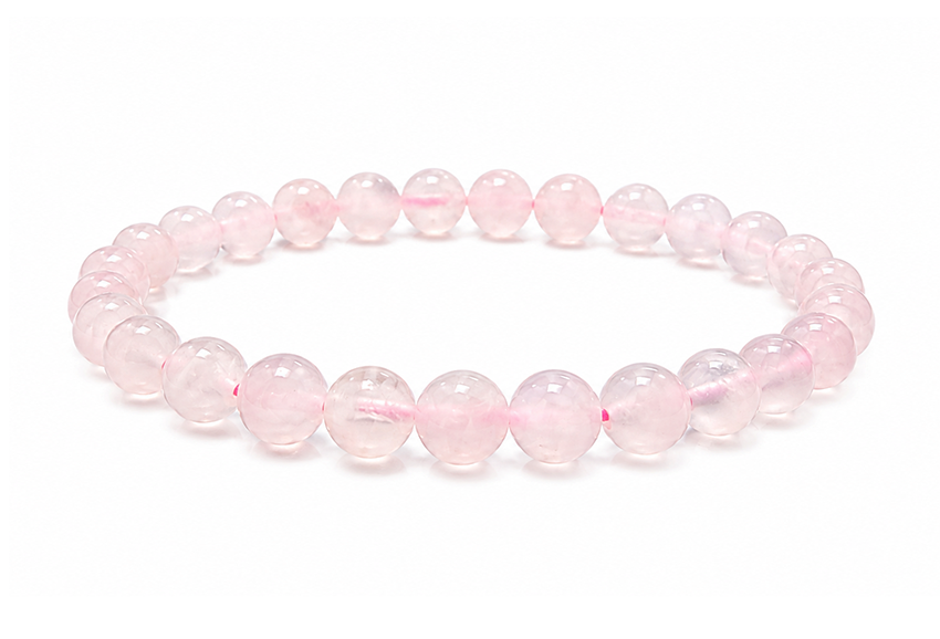 Bracelet Calcite Rose AA perles 6mm