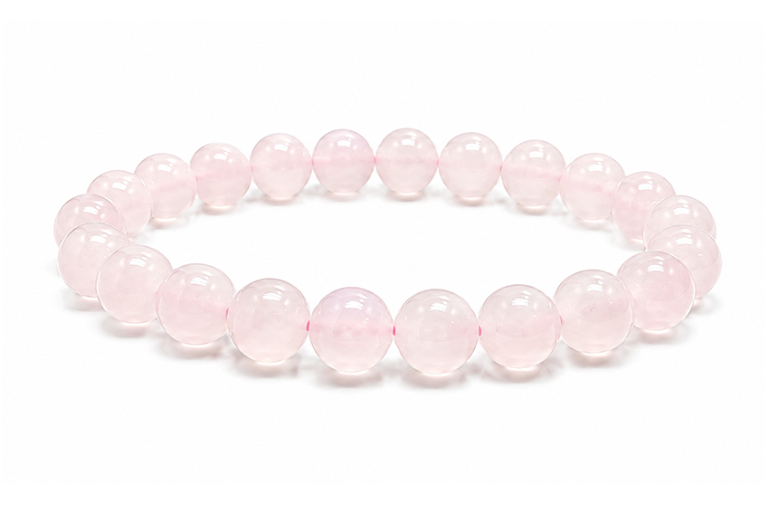 Bracelet Calcite Rose AA perles 8mm chez Arabesk