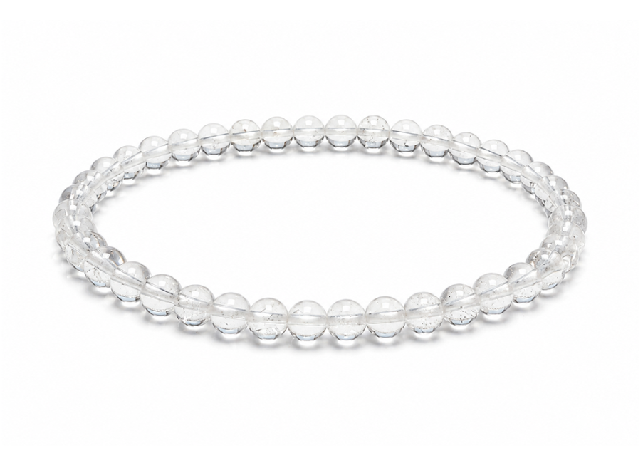 Bracelet Cristal de Roche A perles 4mm chez Arabesk