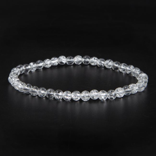 Bracelet Cristal de Roche Crack A perles 4mm