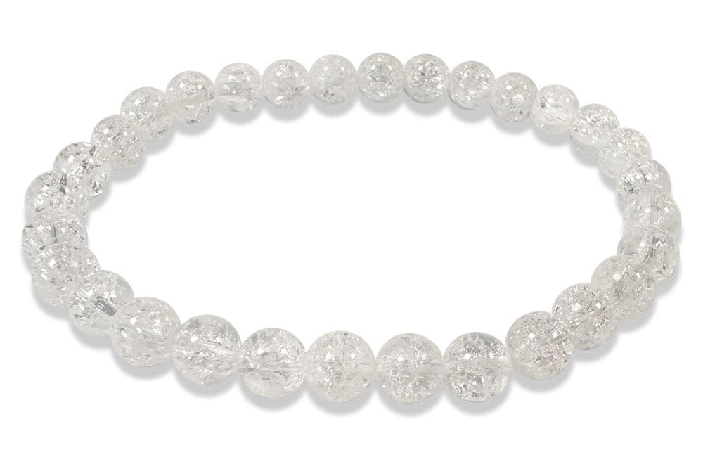 Bracelet Cristal de Roche Crack A perles 6mm