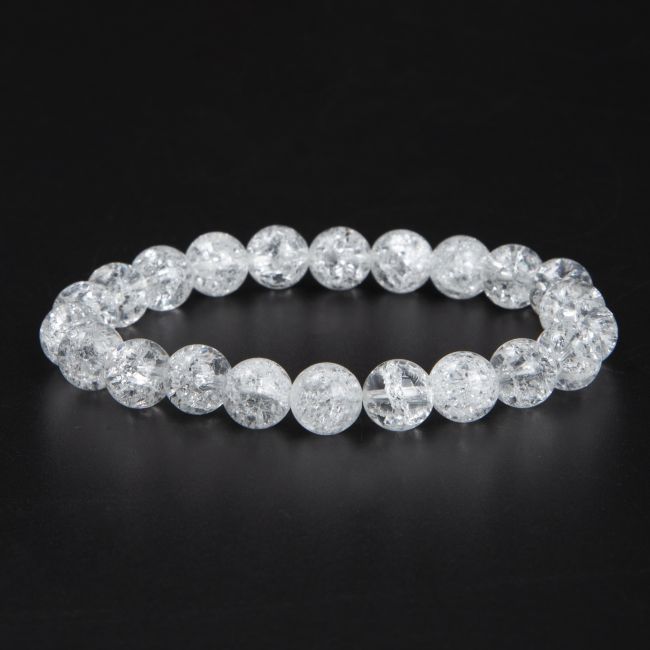 Bergkristall-Rissarmband A 8-mm-Perlen
