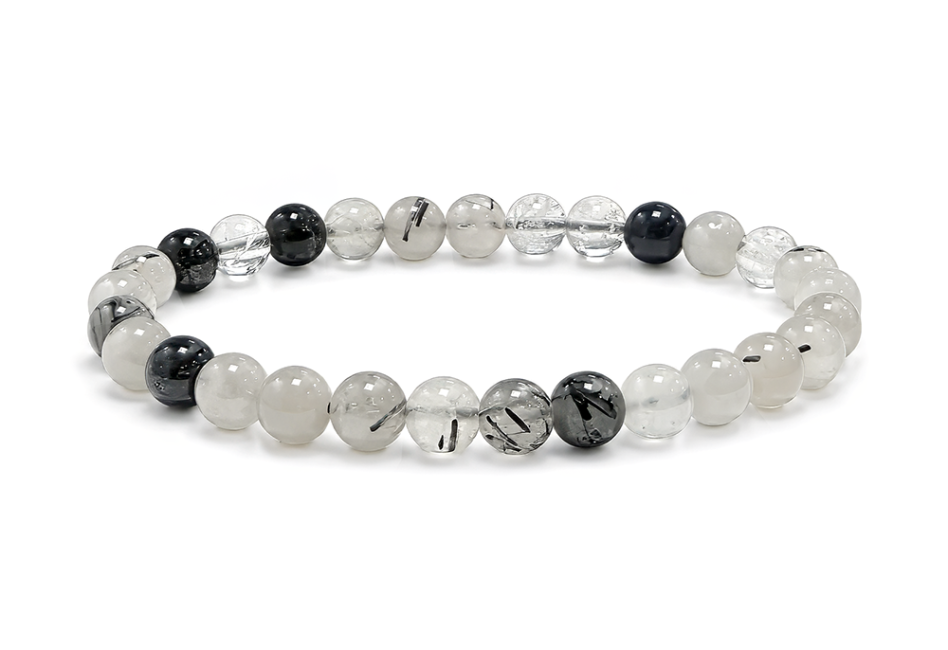 Bracelet Cristal de Roche Tourmaline A perles 6-7mm chez Arabesk