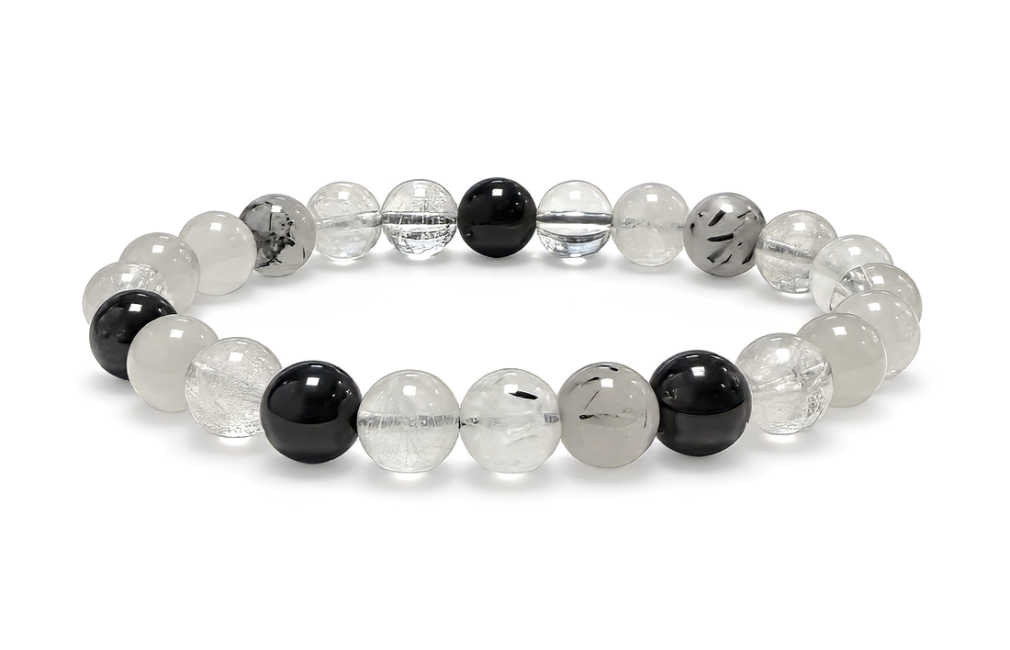 Bracelet Cristal de Roche Tourmaline A perles 8-9mm chez Arabesk