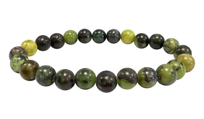 Bracelet Chrysoprase Citron perles 8mm chez Arabesk