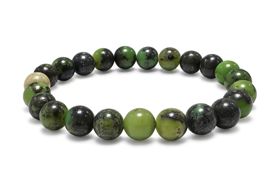 Bracelet Chrysoprase Citron AB perles 8mm chez Arabesk