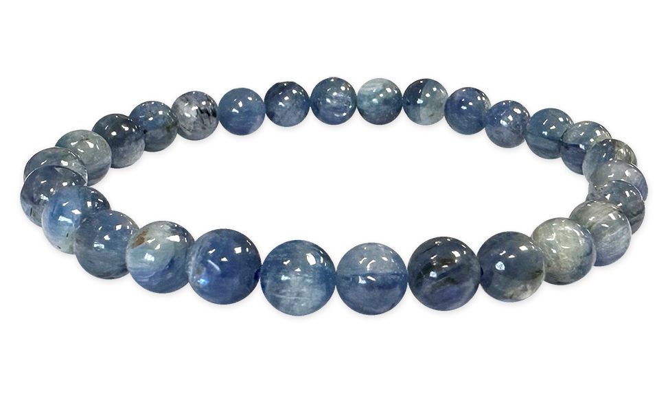 Bracelet Cyanite Bleue Naturelle A perles 6-7mm