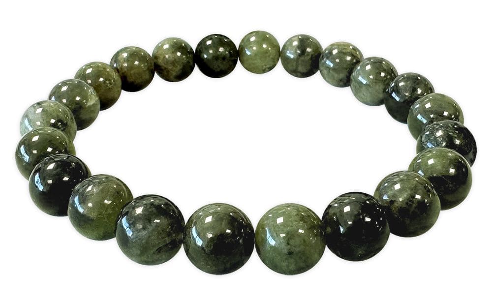 Armband Diopside Grün Perlen 8mm