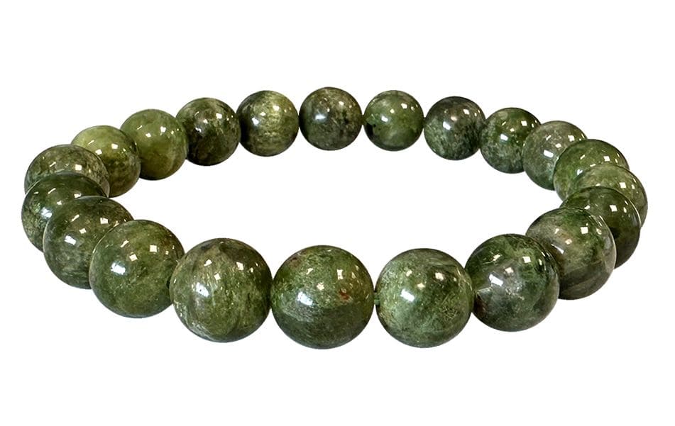 Bracelet Diopside Vert AA perles 9-10mm