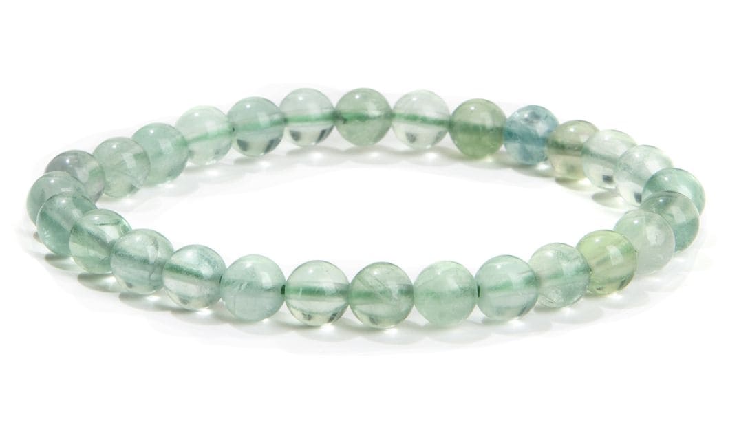 Bracelet Fluorite Verte A perles 6mm