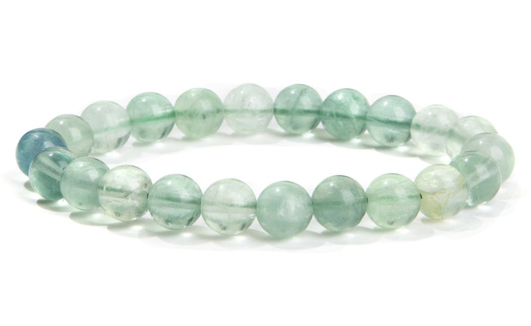 Bracelet Fluorite Verte A perles 8mm