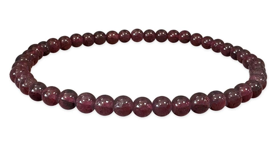 Bracelet Grenat Rouge A perles 4mm chez Arabesk
