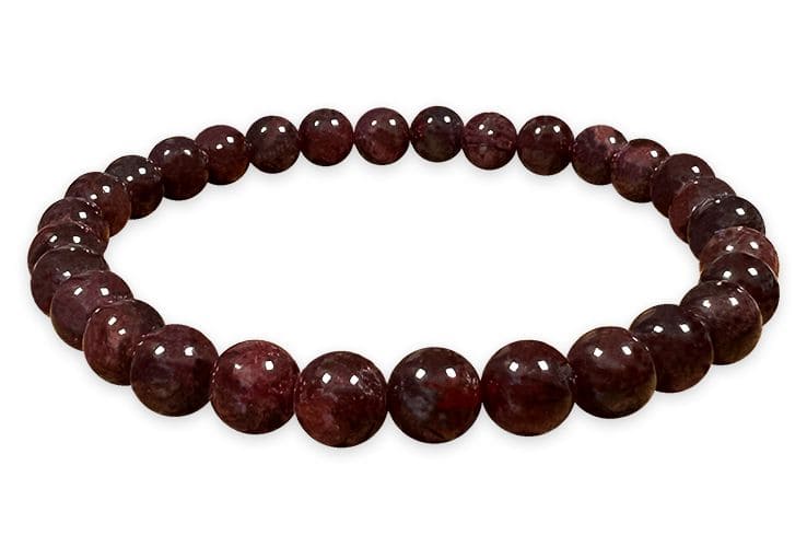 Bracelet Grenat Rouge A perles 6-7mm