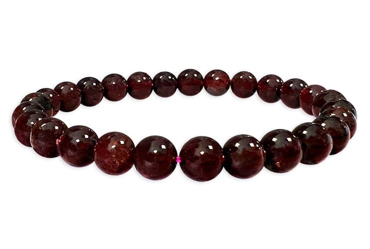 Bracelet Grenat Rouge AA perles 5-6mm