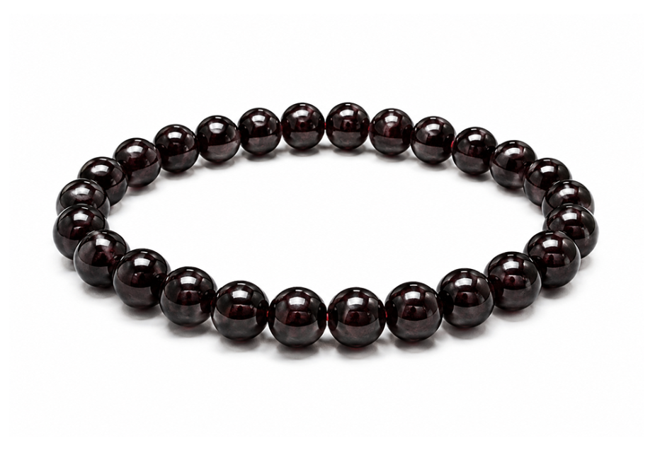 Bracelet Grenat Rouge AA perles 8-9mm