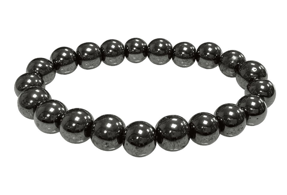 Bracelet perles Hematite 10mm chez Arabesk