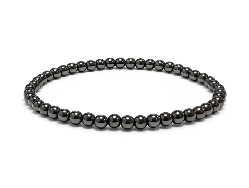 Bracelet Hématite A perles 4mm chez Arabesk