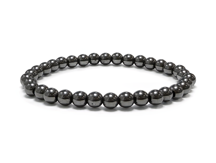 Bracelet Hématite A perles 6mm chez Arabesk