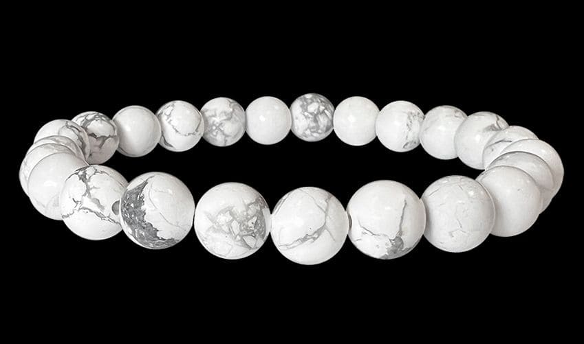 Bracelet Howlite A perles 8mm chez Arabesk|fr