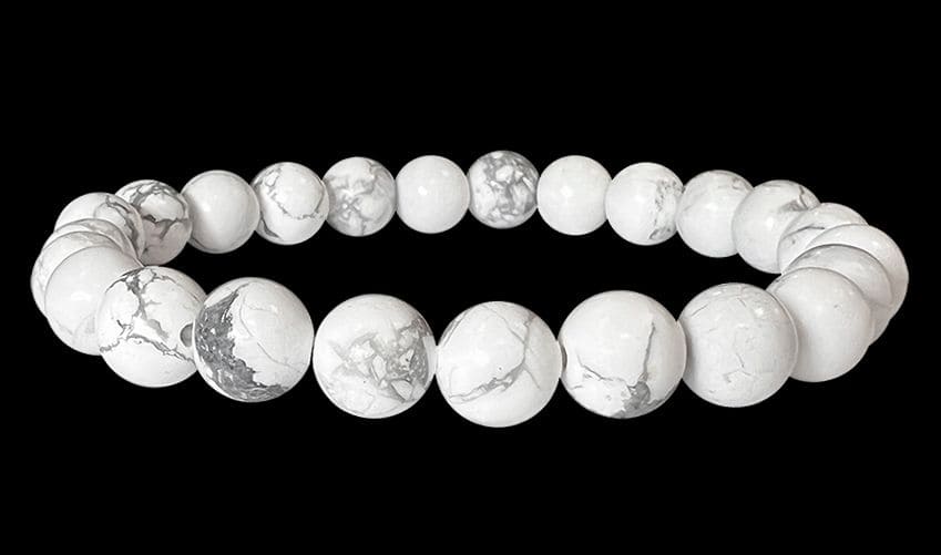 Bracelet Howlite A perles 8mm