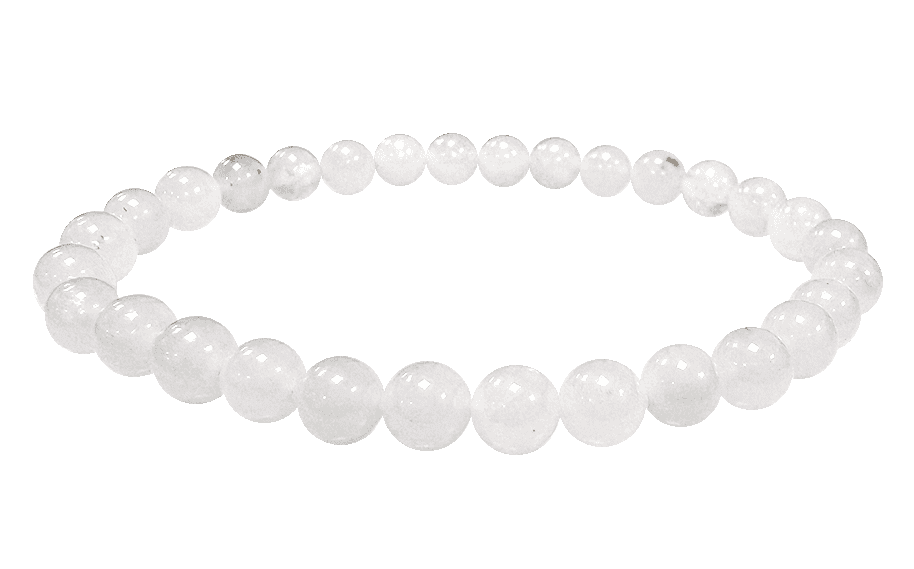 Bracelet Jade Blanc A perles 6mm chez Arabesk