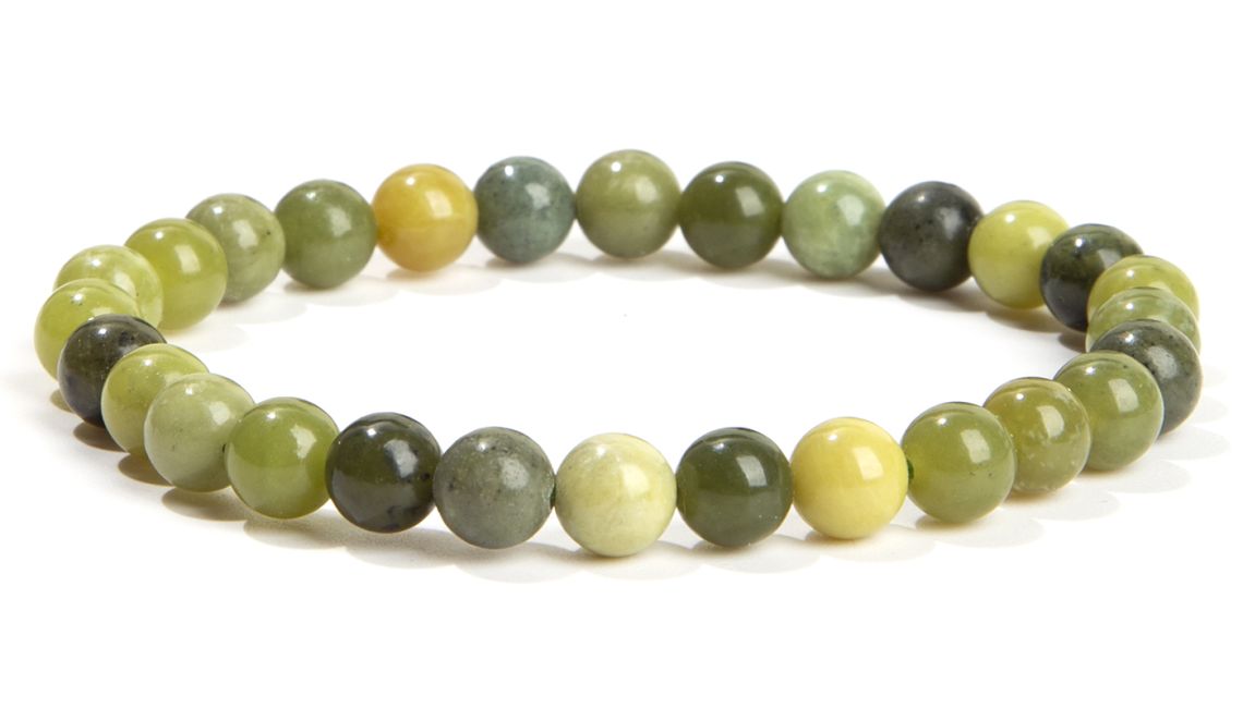 Bracelet Jade du Canada perles 6mm