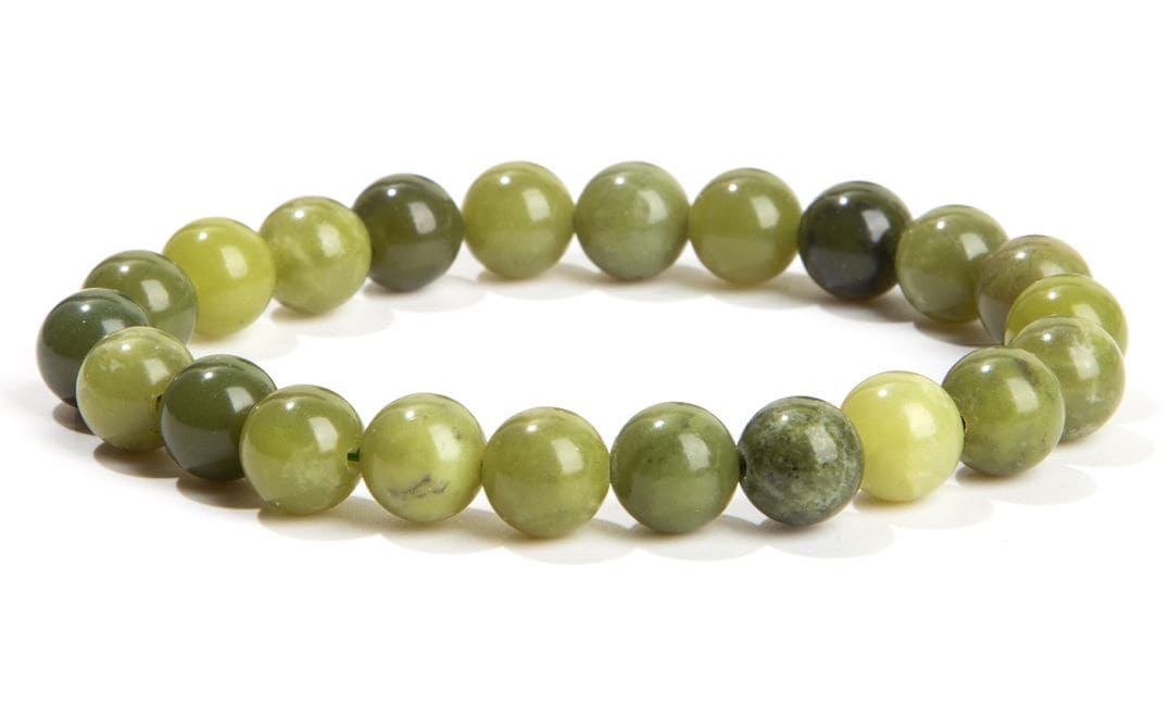 Bracelet Jade du Canada perles 8mm