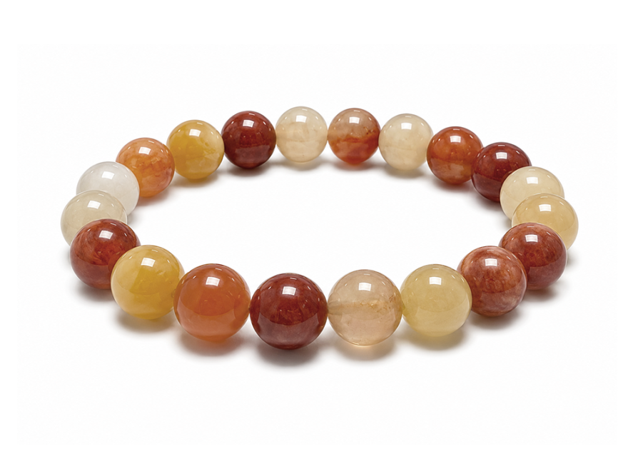 Bracelet Jade multicolore perles 10mm