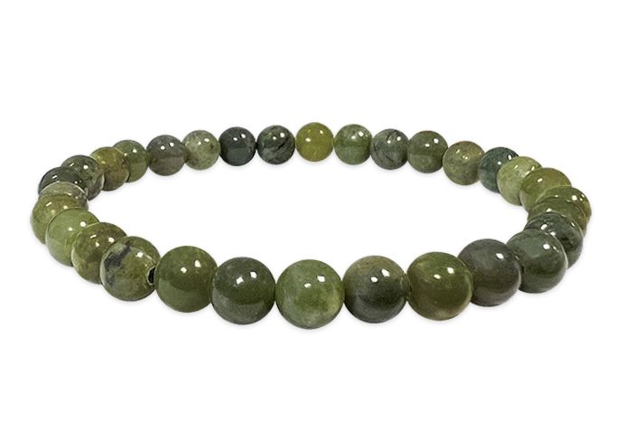 Armband Jade Nephrite Perlen 6mm