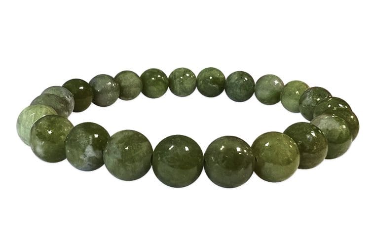 Bracelet Jade Nephrite perles 8mm