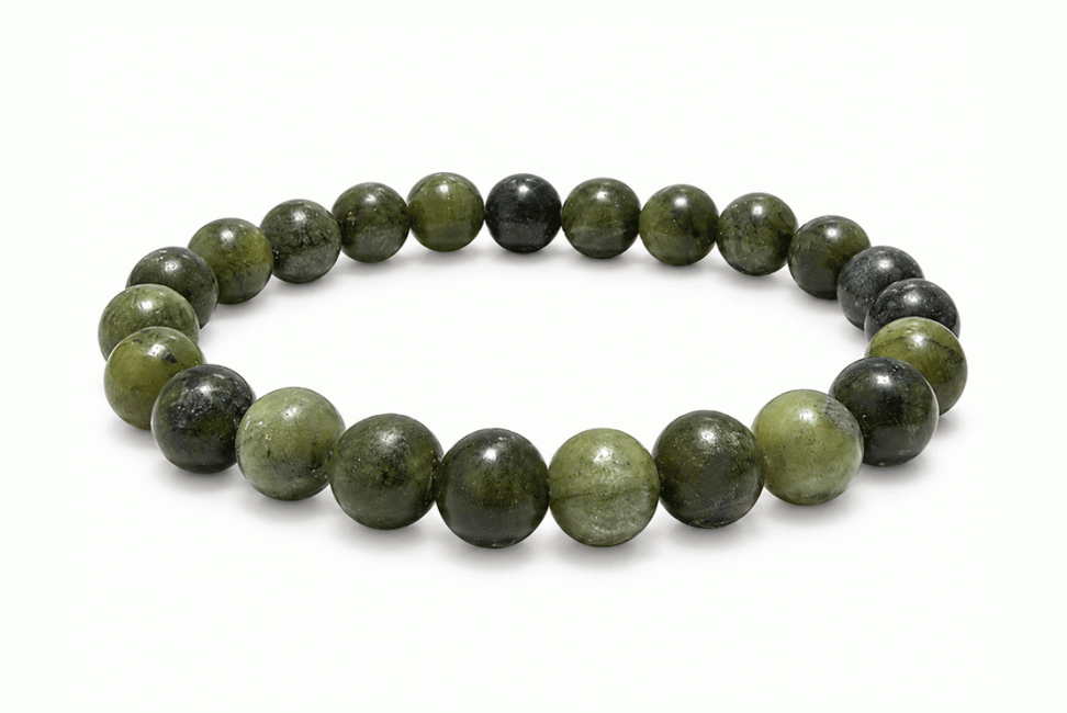 Bracelet Jade Néphrite A Perles 8mm chez Arabesk