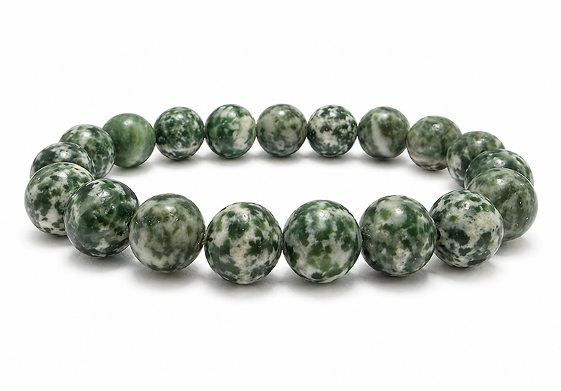 Bracelet Jade Vert AB perles 10mm